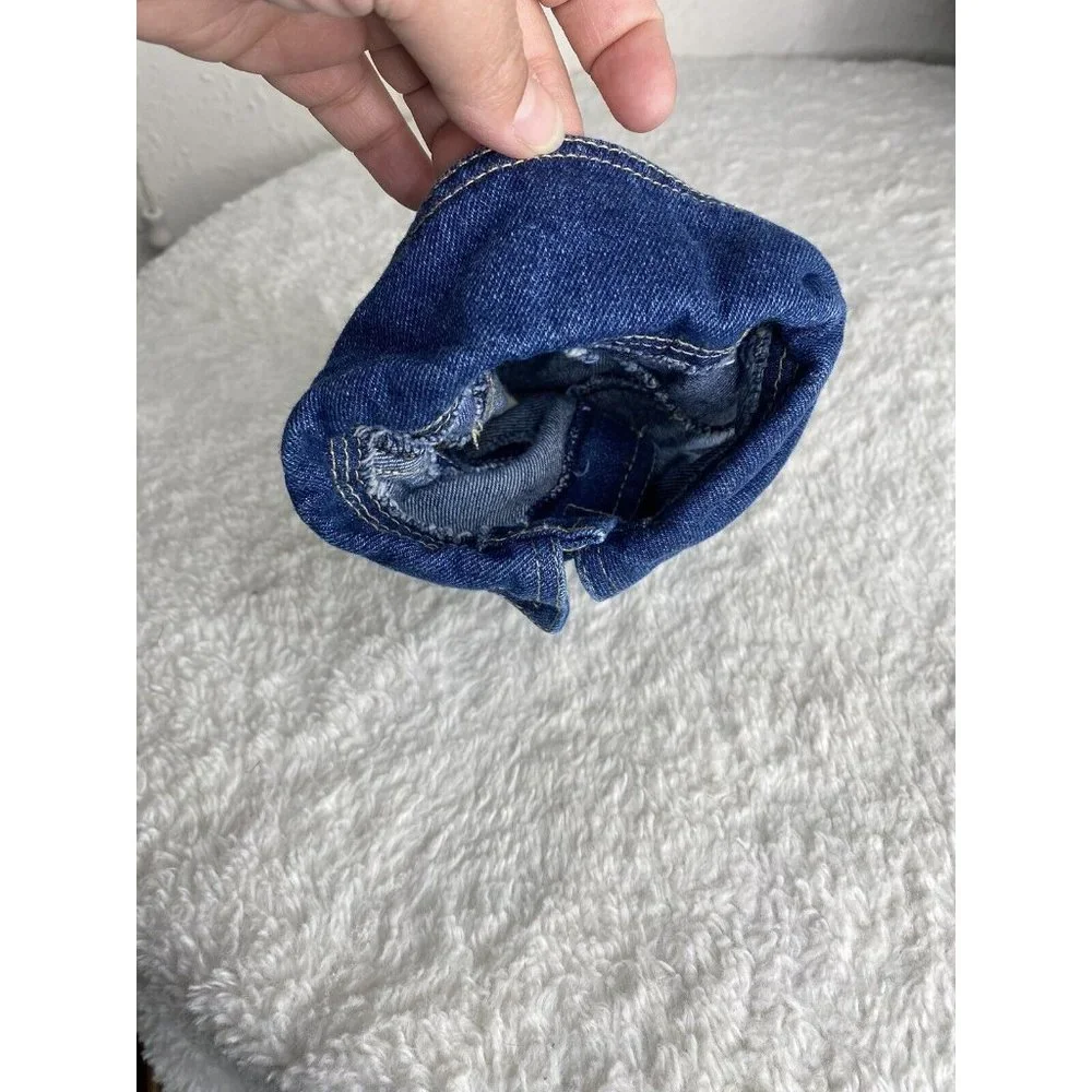Woolrich Denim Dog  Coat Small Jean Light Wash, Hook-n-Loop Closure Collar Small - Picture 4 of 9